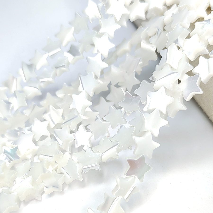 8 мм Перламутр белый натуральный Звезда