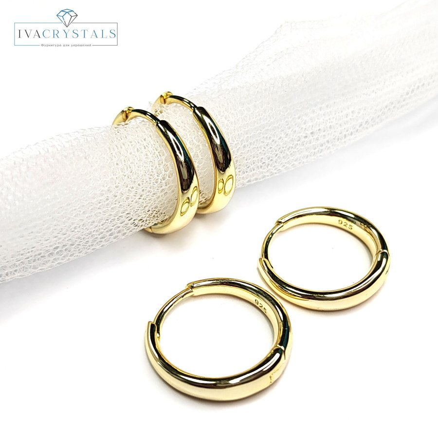 Швензы Конго 20х4,2х2,5 мм, пара покрытие Позолота