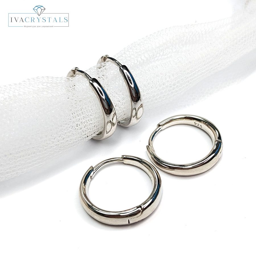 Швензы Конго 20х4,2х2,5 мм, пара покрытие Родий