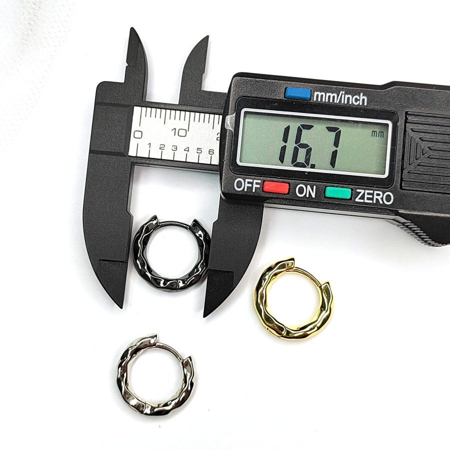 Швензы Конго Мятый металл 16 мм, пара