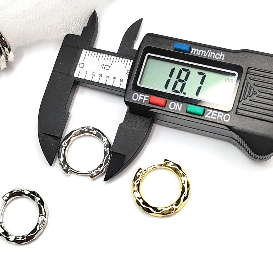 Швензы Конго Мятый металл 18х2,8 мм, пара