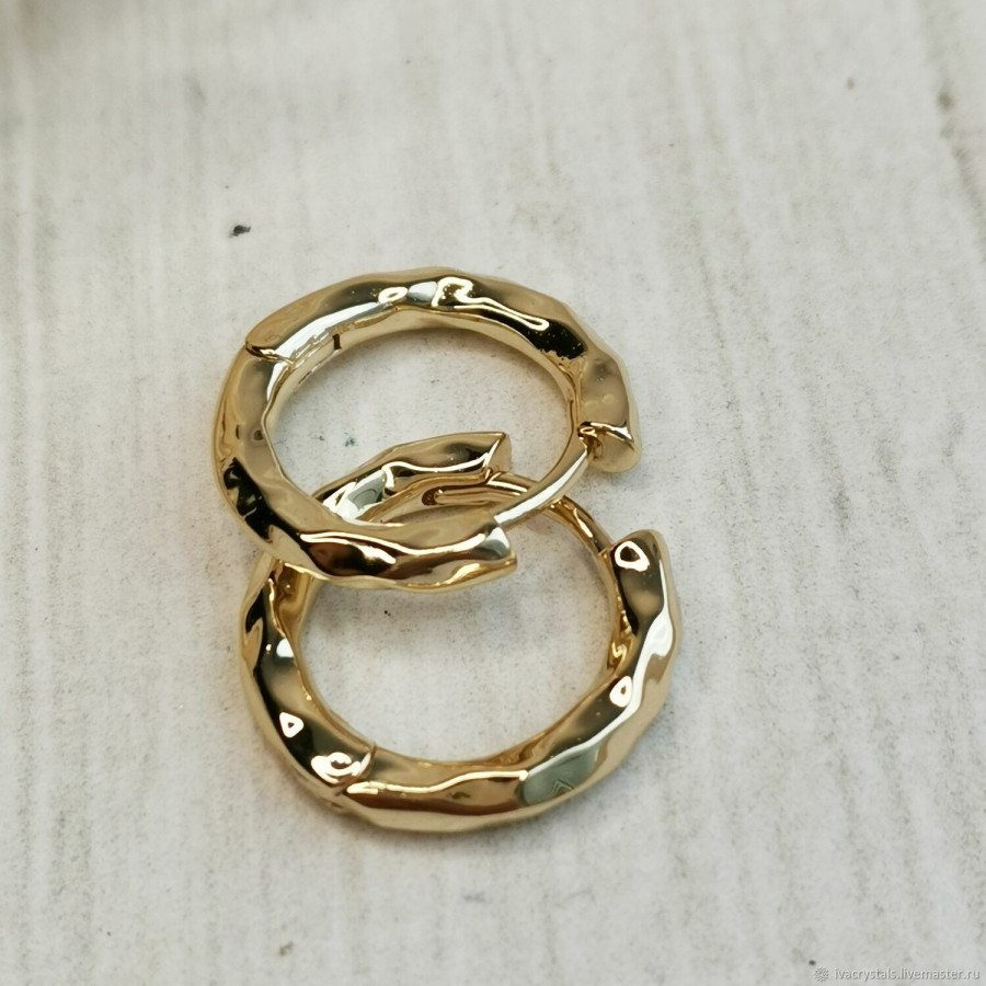 Швензы Конго Мятый металл 18х2,8 мм, пара