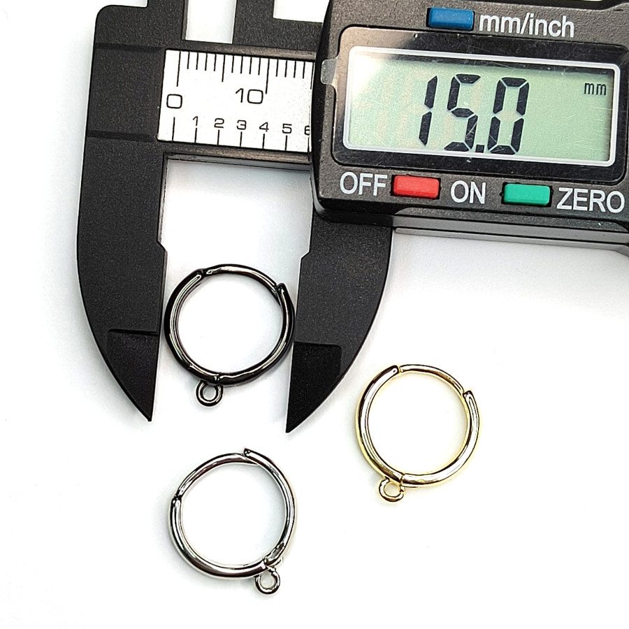 Швензы круглые с петелькой, 15х2,5 мм, пара