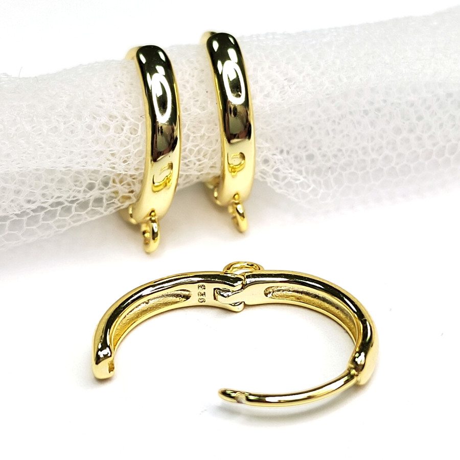 Швензы круглые с петелькой, 15х2,5 мм, пара