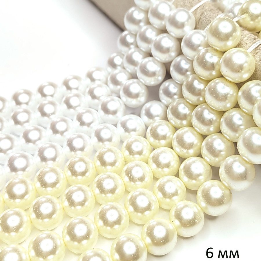 6 мм Майорка Стеклянный жемчуг