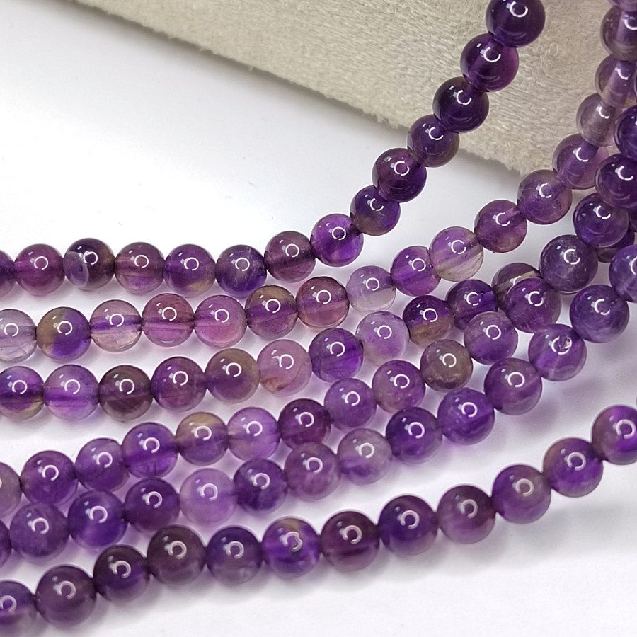 Аметист натуральный, гладкий шар, цвет фиолетовый