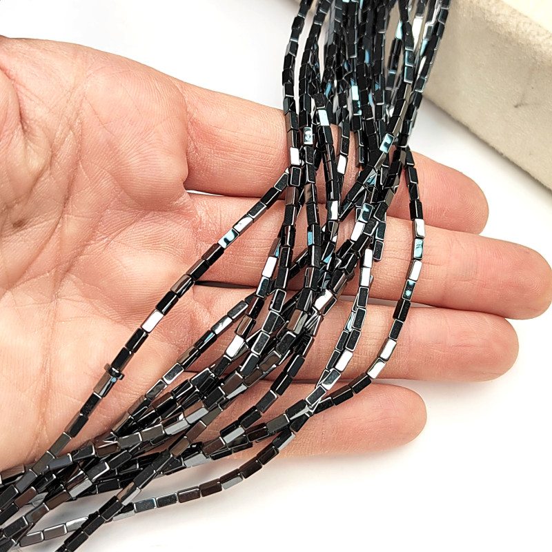 4х2 мм Гематит, нить 40 см