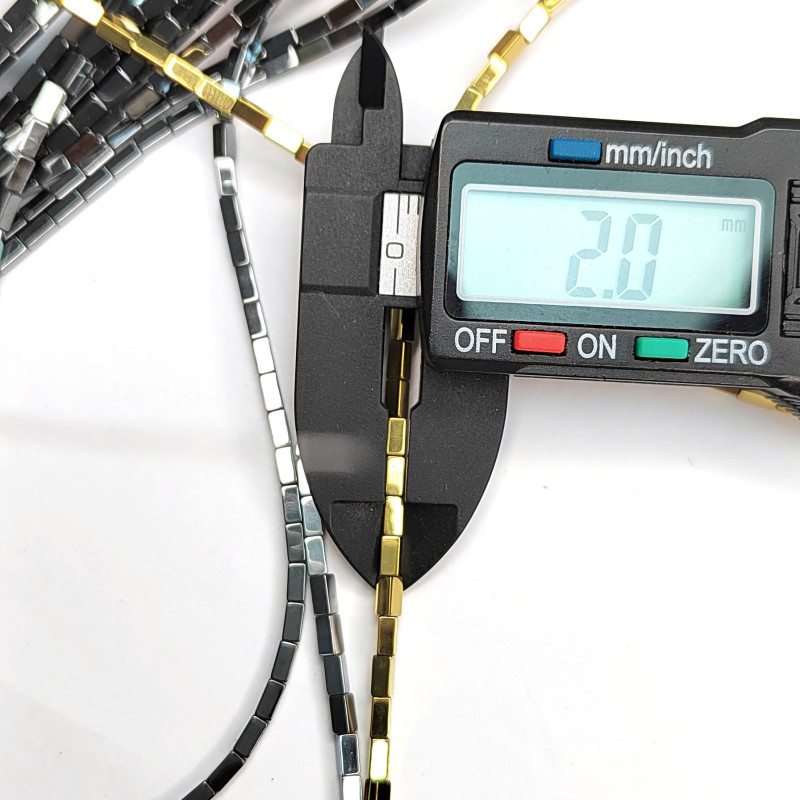 4х2 мм Гематит, нить 40 см