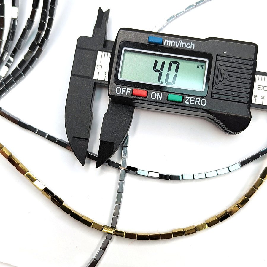 4х2 мм Гематит, нить 40 см