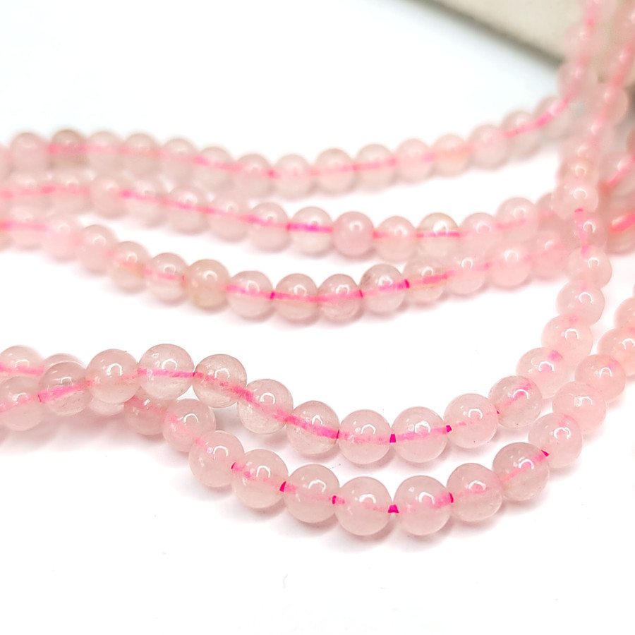 4 мм Розовый кварц, круглый шар