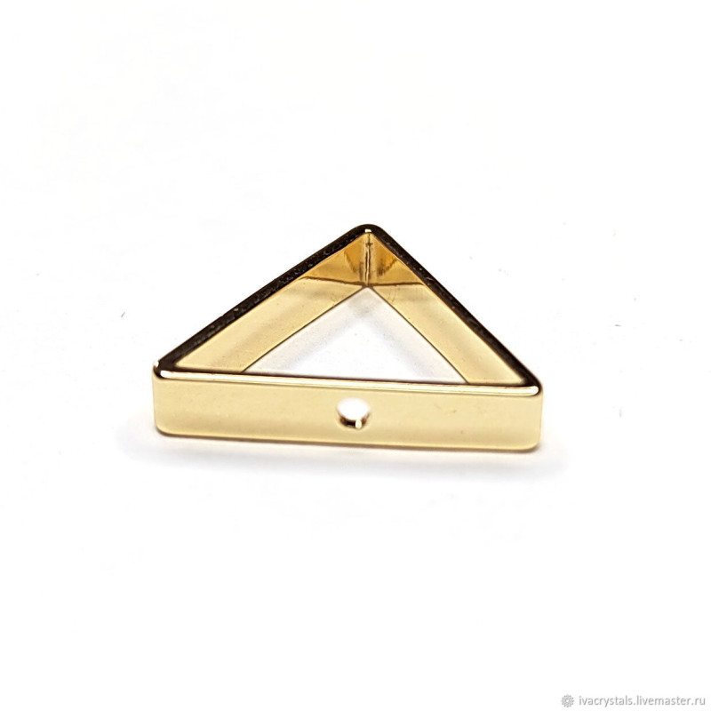 Подвеска Треугольник 15х3 мм, ШТУКА покрытие Позолота