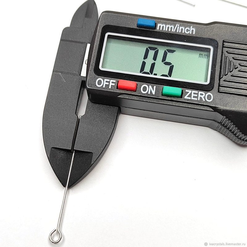 Пины жёсткие с петелькой 35 мм, 10 штук