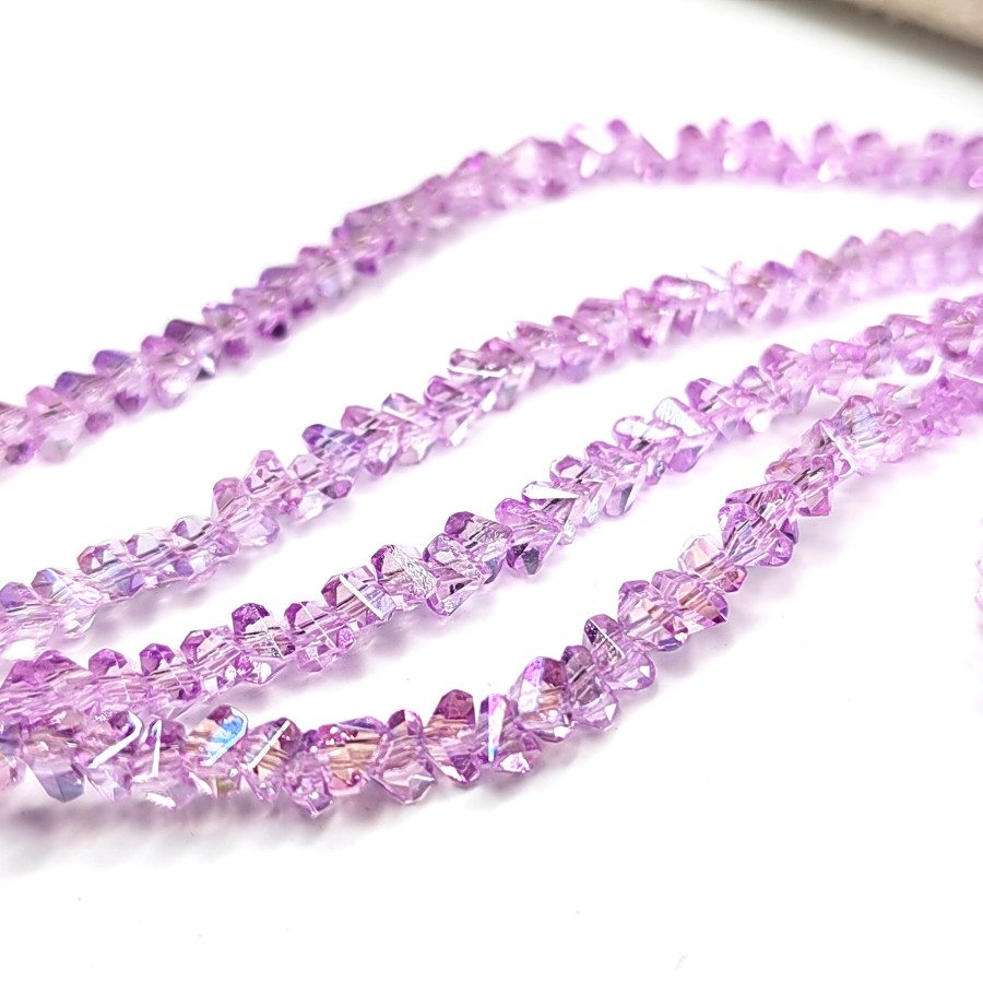 Бусины хрустальные 4 мм треугольной формы