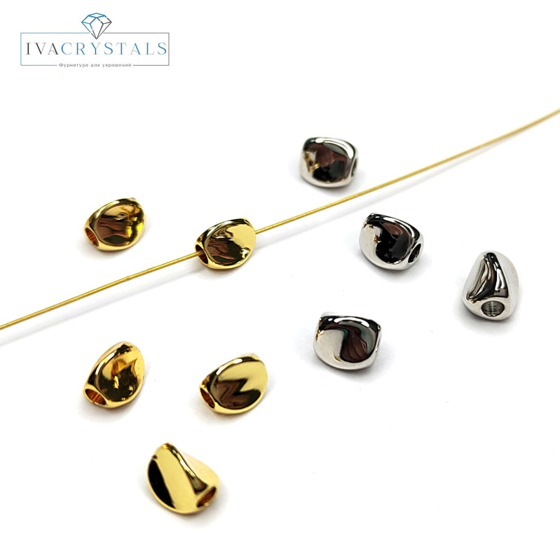 5х4 мм Разделительная бусина металлическая, ШТУКА