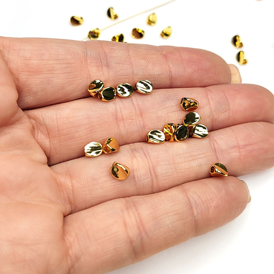 5х4 мм Разделительная бусина металлическая, ШТУКА