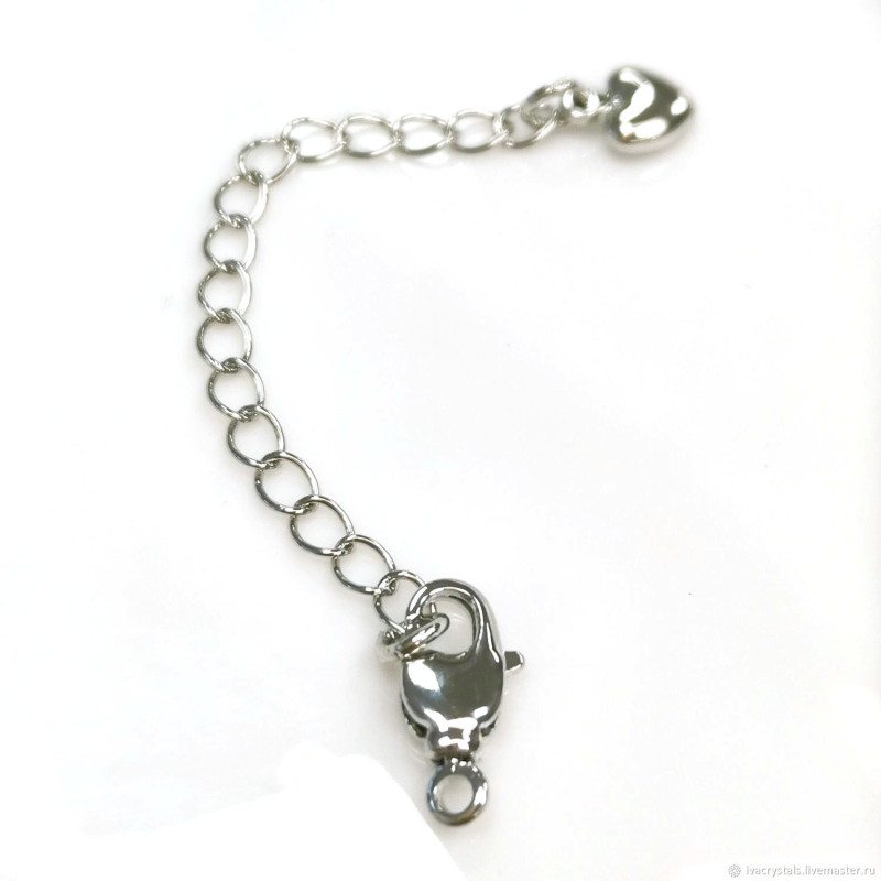 14,5 мм Замочек с вращающимся кольцом, цепь (Сердце), штука