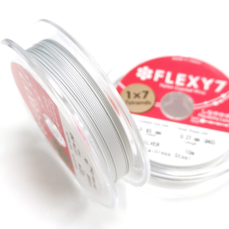 0,4 мм Японский Тросик Flexy ювелирный, цвет Белый