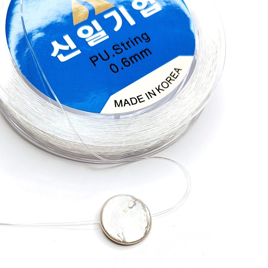 Силиконовая резинка для браслетов 0,6 мм, Катушка