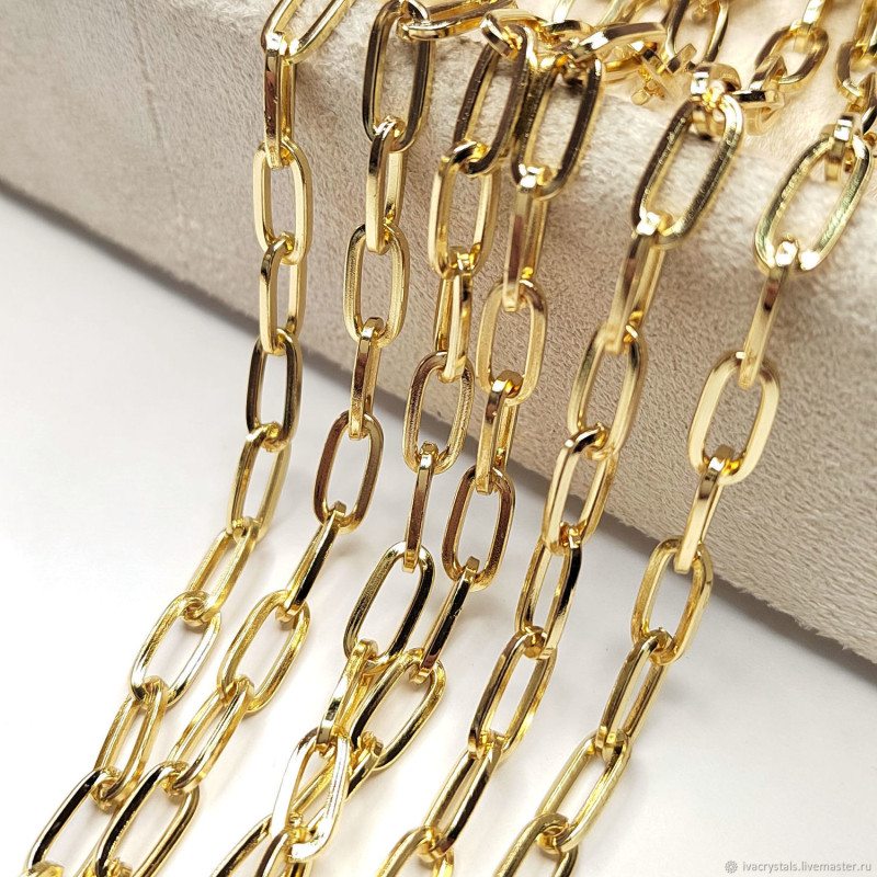 10х5 мм Цепь якорное плетение, 20 см
