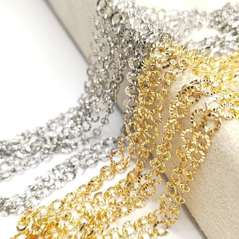 4,3 мм Цепь с огранкой, 20 см