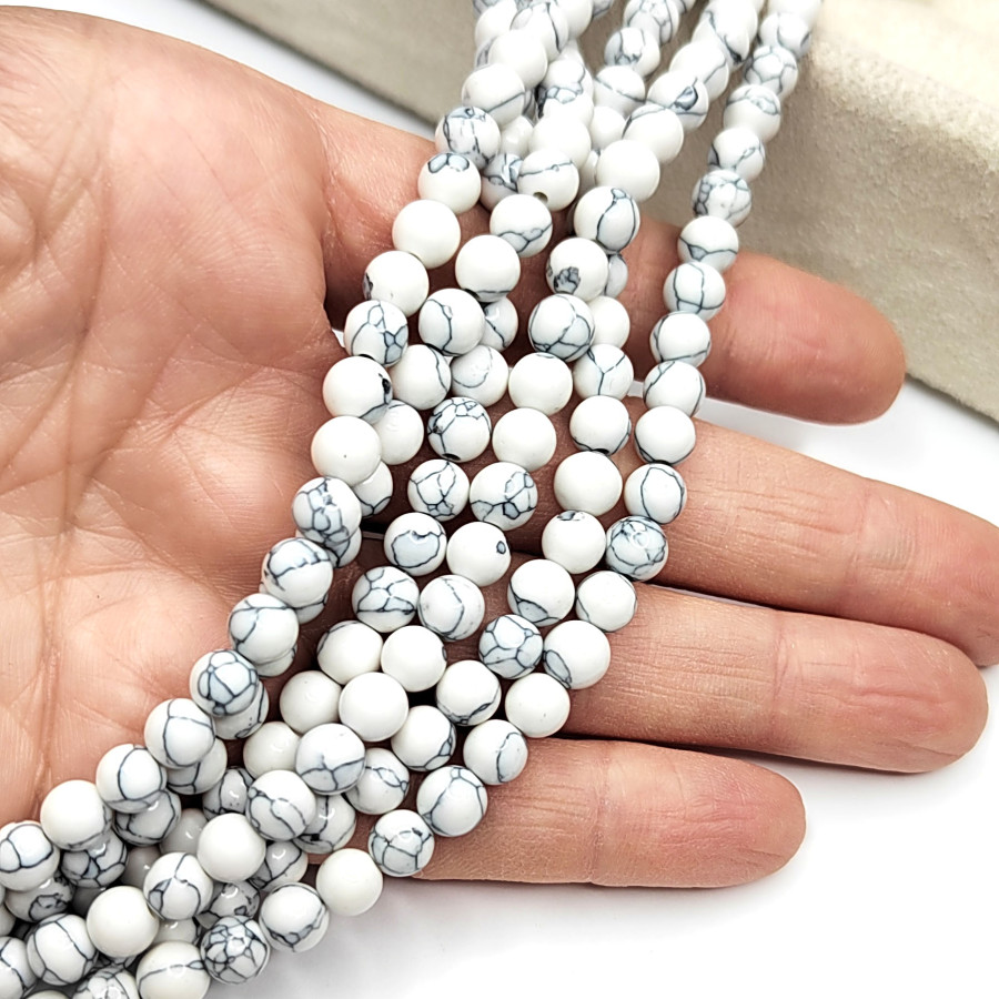 Кахалонг прессовка, гладкий шар, нить