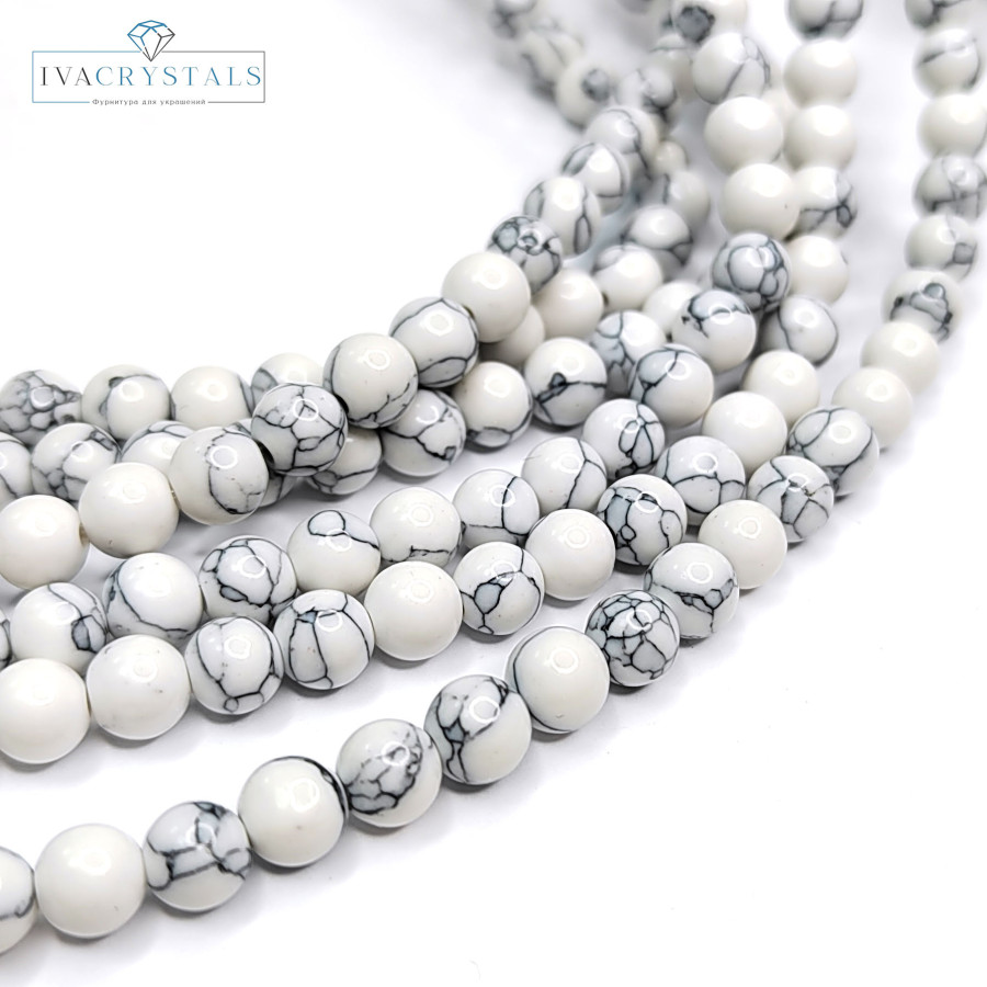 Кахалонг прессовка, гладкий шар, нить