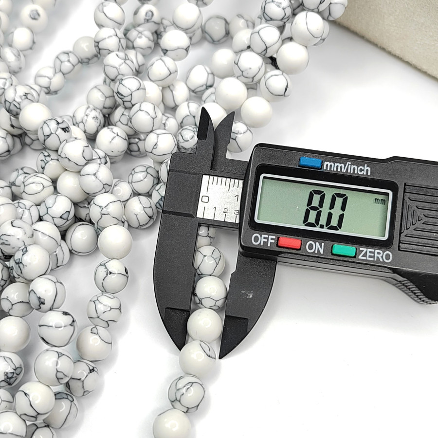 Кахалонг прессовка, гладкий шар, нить 8 мм