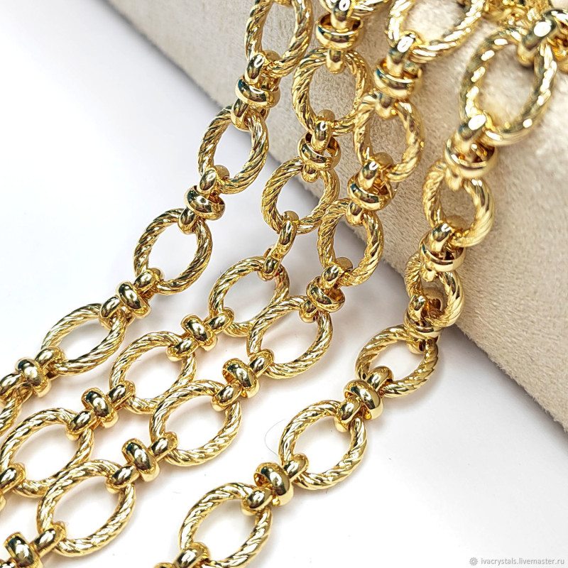 Цепь Овальные звенья 12х8 мм, 20 см