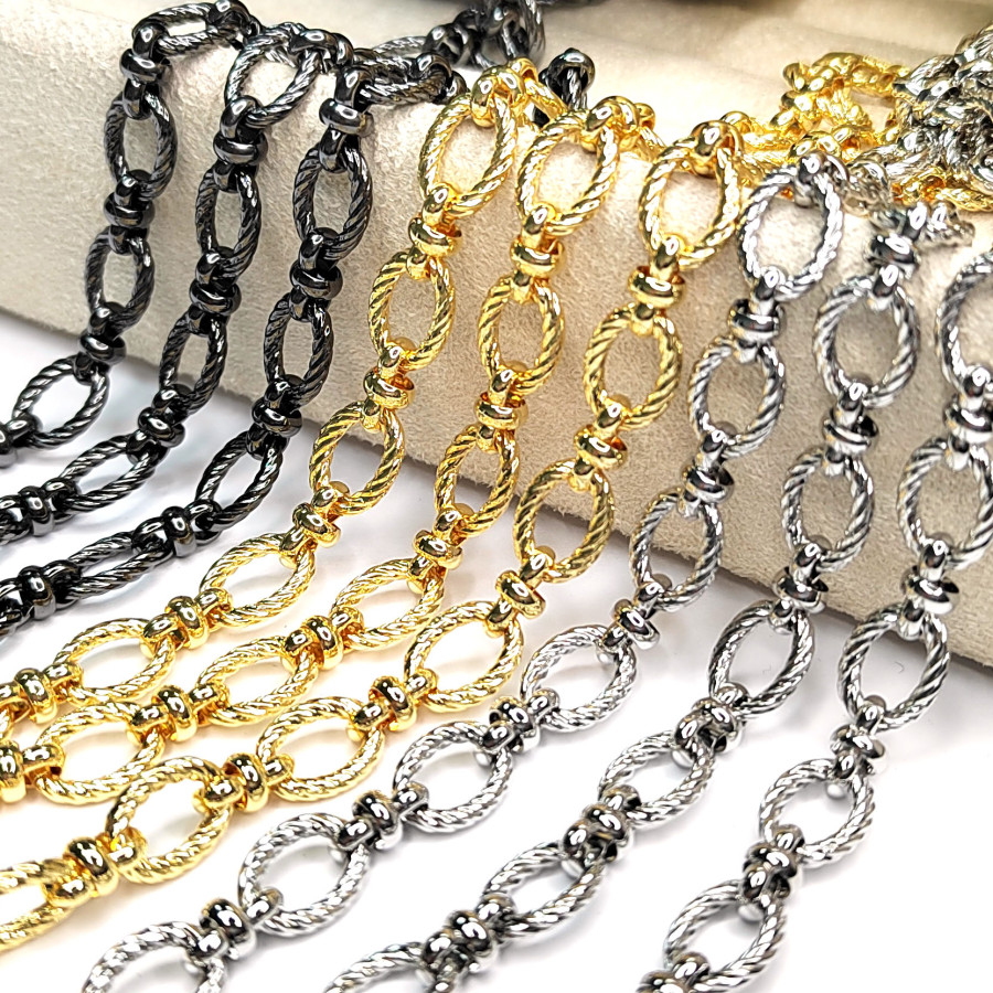 Цепь Овальные звенья 12х8 мм, 20 см