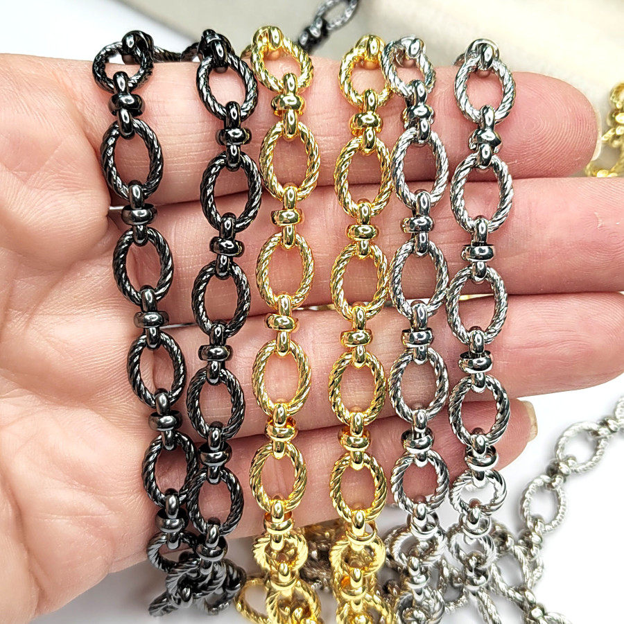 Цепь Овальные звенья 12х8 мм, 20 см