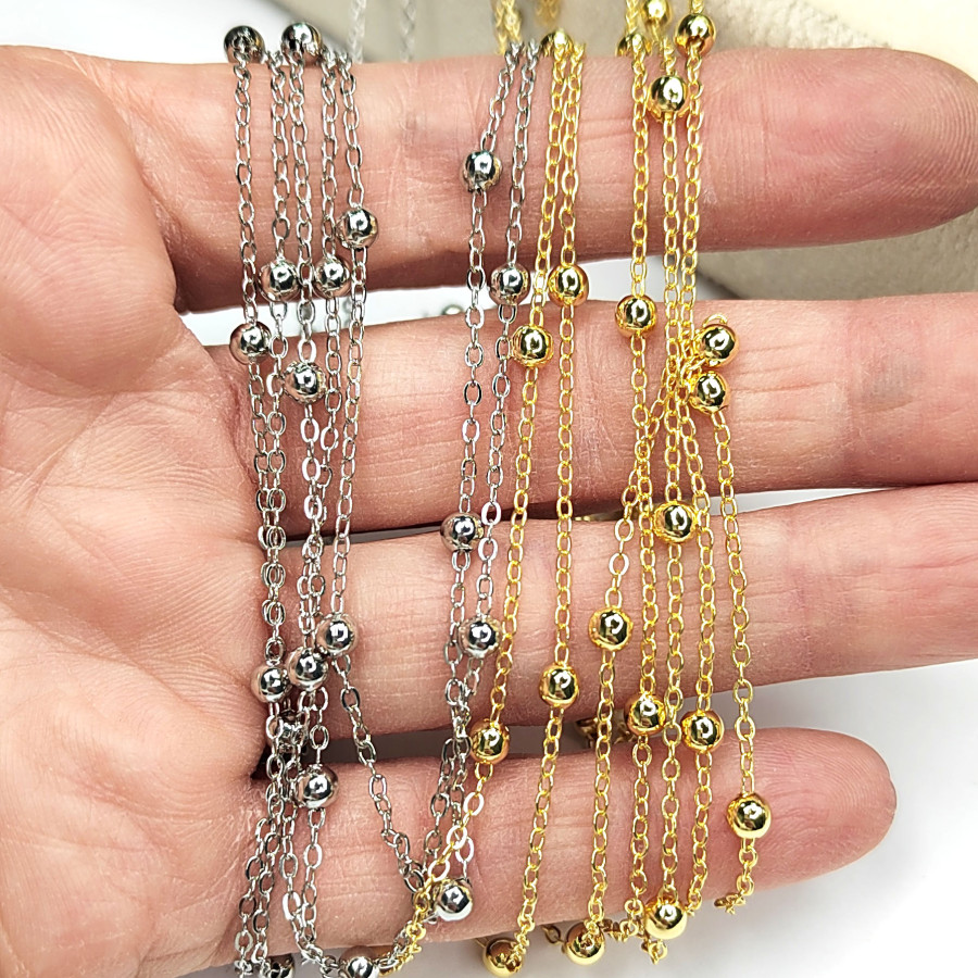 Цепь с шариками 3 мм, 20 см