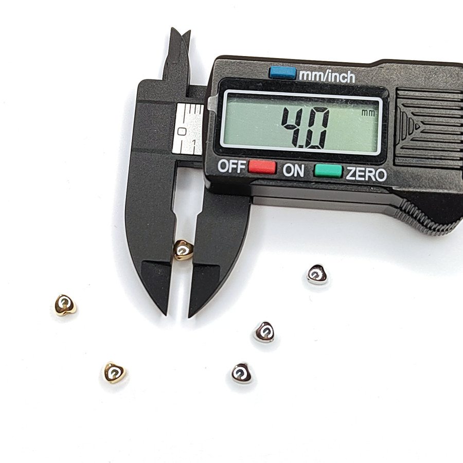 Сердце 4 мм Разделительная бусина, штука