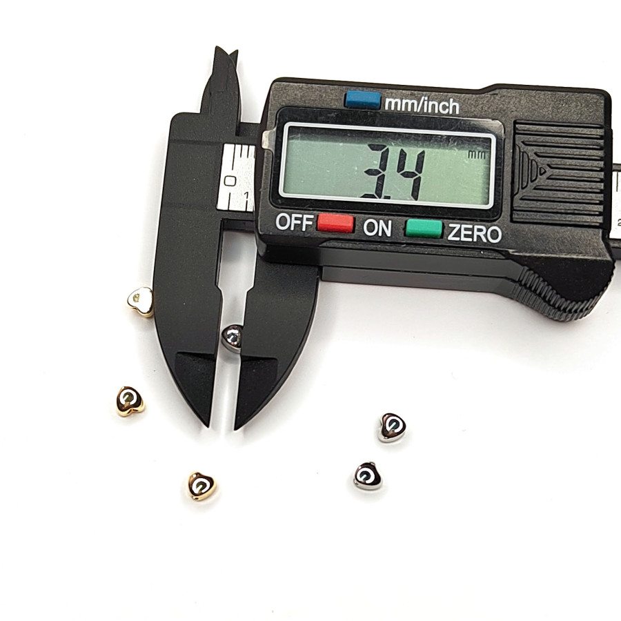 Сердце 4 мм Разделительная бусина, штука