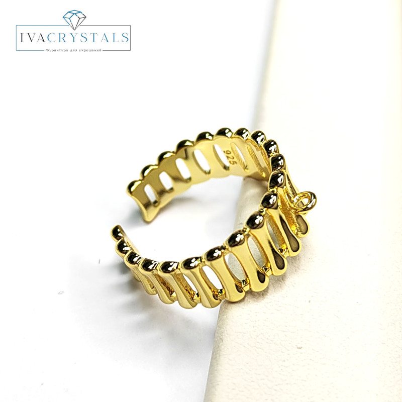 Кольцо-основа 21х9 мм с петлей для подвесок