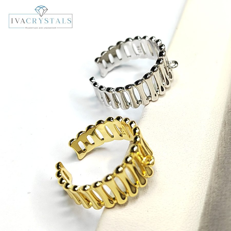 Кольцо-основа 21х9 мм с петлей для подвесок