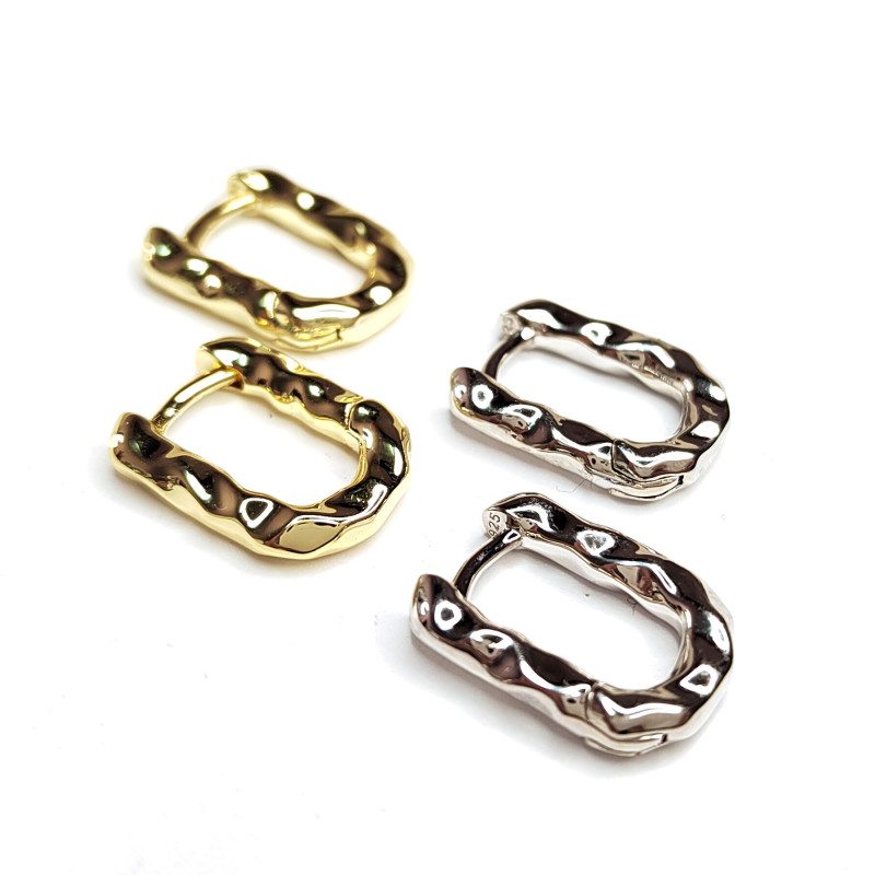 Швензы Конго Овалы 16х12х3 мм, Мятый металл, бублики, пара