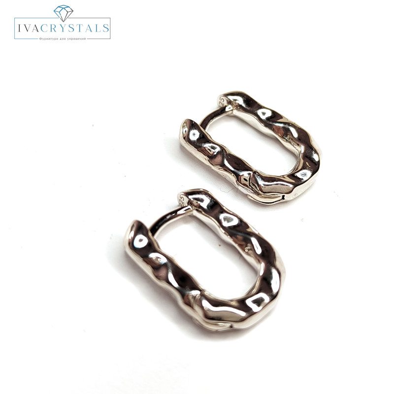 Швензы Конго Овалы 16х12х3 мм, Мятый металл, бублики, пара