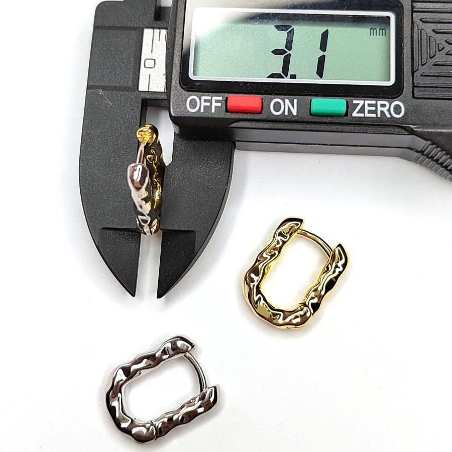 Швензы Конго Овалы 16х12х3 мм, Мятый металл, бублики, пара