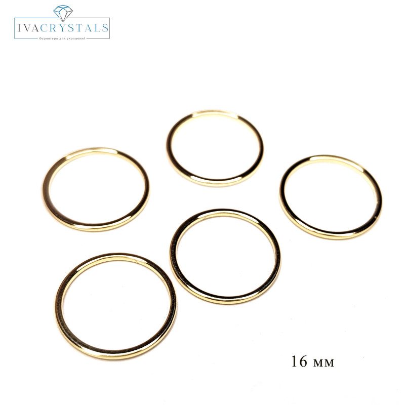 Коннектор кольцо 16 мм, ШТУКА