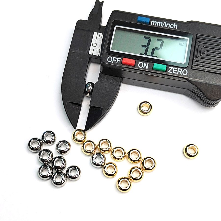 Разделительные бусины 6х3,2 мм, 10 штук