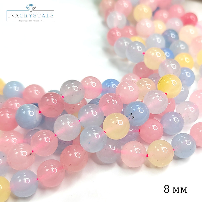 Берилл кварцевый, НИТЬ 38 см