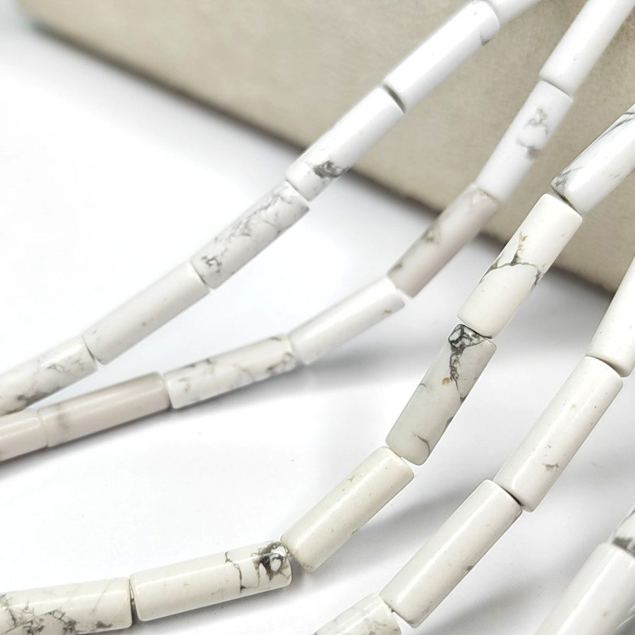 Кахалонг 13х4 мм бусины, Трубочки, НИТЬ 38 см