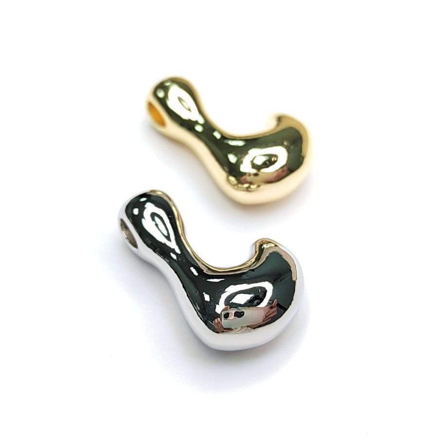 L Буква подвеска металлическая 22х14 мм, ШТУКА