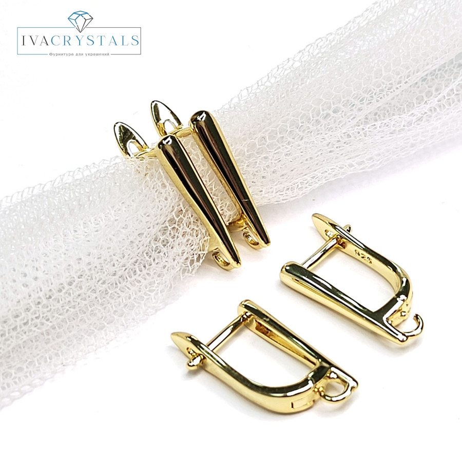 Швензы базовые 16,7х3 мм классические, пара покрытие Позолота