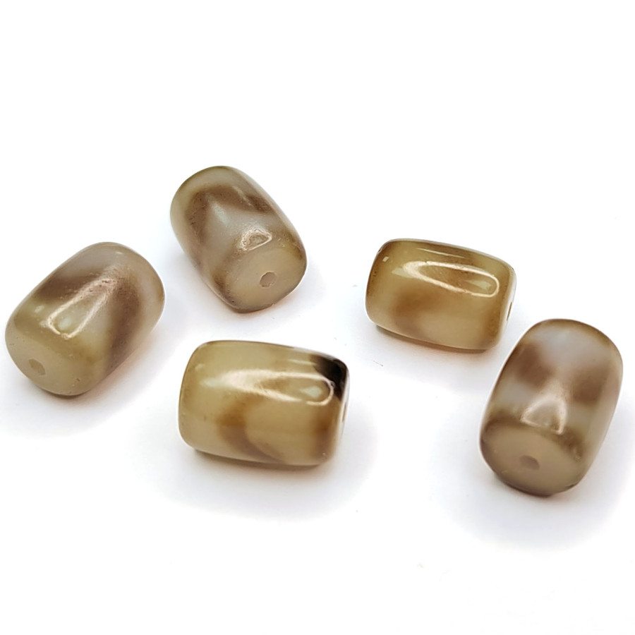 Бусина Дзи "Лошадь" 16х12 мм, штука