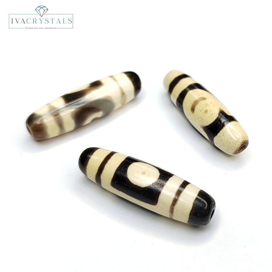 Бусина Дзи 38,5х11 мм, штука