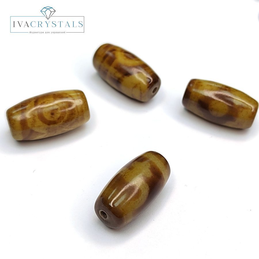 Бусина Дзи 19х10 мм, штука