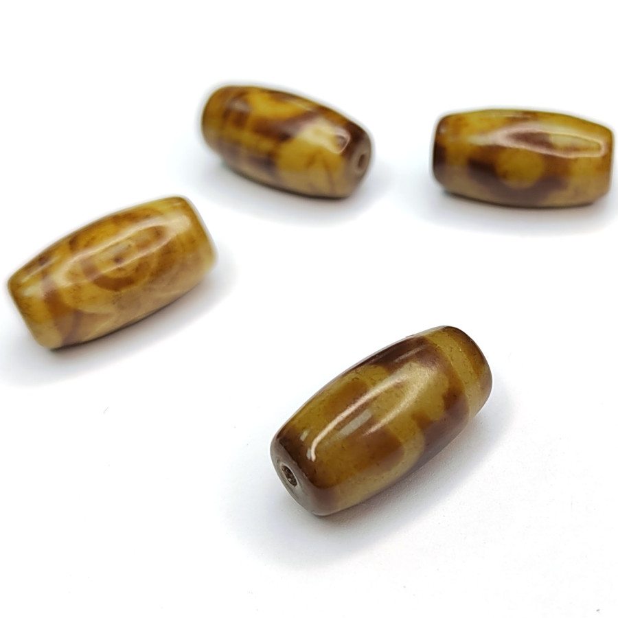 Бусина Дзи 19х10 мм, штука