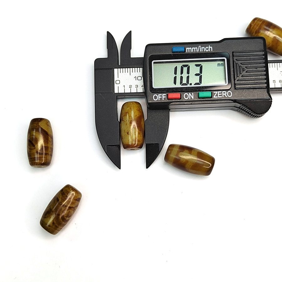 Бусина Дзи 19х10 мм, штука