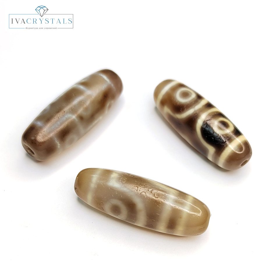 Бусина Дзи 39х13 мм, штука